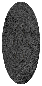 DG5000-601-BK-SH-BK Black Scroll Shimmer Black